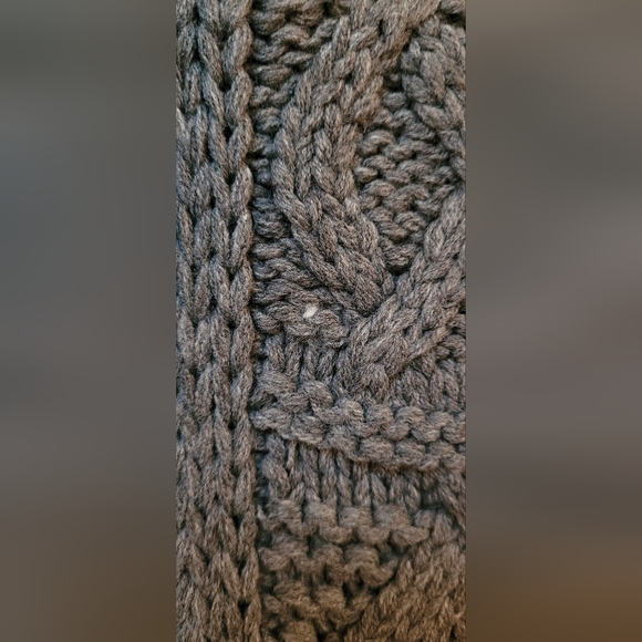 NWOT | Aran Traditions Grey Cable Knit Snood & Headband & Fingerless Mittens - Picture 7 of 15